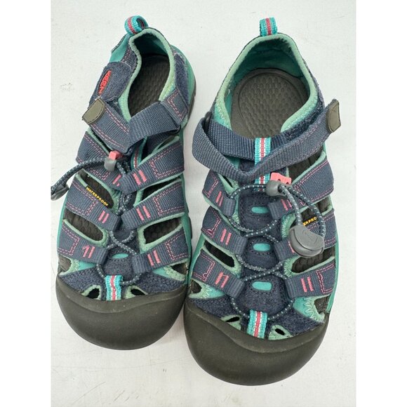 Keen Kids Newport H2 Sandals Size 4 Blue Outdoors Waterproof Strappy Textile - Picture 8 of 15